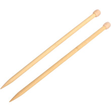12 mm houten weef- en breinaald voor dik garen, een doe-het-zelf-hulpmiddel voor het maken van truien en dekens.