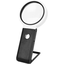 Opvouwbare bureauloep met verlichting 90 mm 5x-25x vergrootglaslamp handsfree reparatieloep