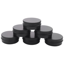 Aluminium Blikjes - 40 Stuks, 1Oz / 30G Ronde Metalen Blikjes, Blikjes met Schroefdop, Cosmetische Monstercontainers, Reisblikken voor Kaarsen