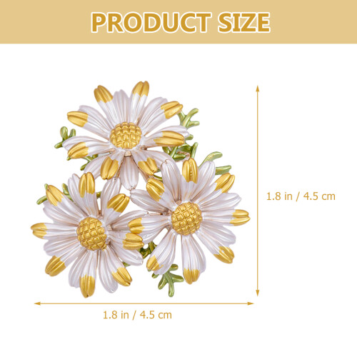 Creative Bloem Broche Pin Vrouwen Party Look 1