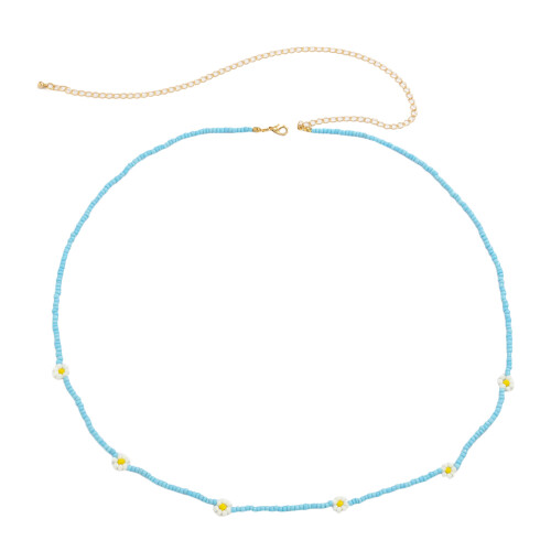 Belly Chain Met Glasparels En Bloemdecoratie Dames