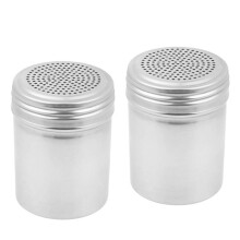 (Set van 2) Dredge Shakers 10 Oz, Roestvrijstalen Kruidenschudders Bakken/Koken