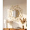 Beliani Wall Mirror GAILLAC 80 cm 80 cm Metal Gold 9