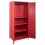Beliani Storage Unit VARNA Metal Red 6
