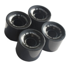 STRIKATE 4Pcs 60X45mm Skateboard Wheels PU Wheels Long Board Wheels, Black