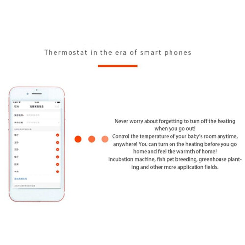 3X Wireless Wifi Temperature Controller Thermostat AC110-220V DTC1201 NTC Sensor Digital Display APP Control for Home 1
