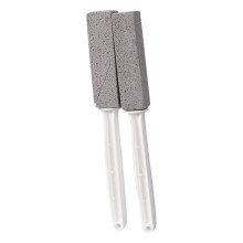 Pumice Stone for Toilet Bowl Cleaning, Scouring Stick with Handle, Rust.Remover for Tile Bath-Tub, Grey