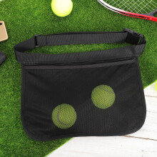 Draagbare opbergtas voor tennis- en golfballen, nettas voor pickleball (heuptasje)