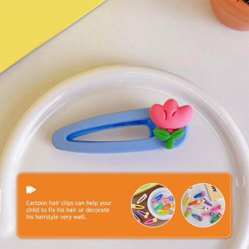 10St Haaraccessoires Kawaii Fruit Clips Assorti Kleur 2