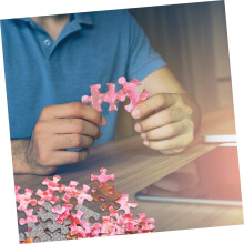 Puzzel met kersenbloesems voor volwassenen, roze olieverfschilderijpuzzel