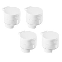 4St Wit PP Clips Voor Vers Afsluiten En Gieten
