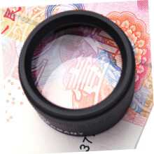 Juweliersvergrootglas 30x36mm optisch vergrootglas met hoogwaardige glazen lens en metalen frame.