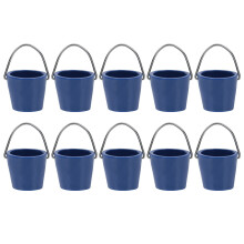 10St Creatieve Mini Bucket Decor in Zwart Voor Sfeervolle Miniatuur