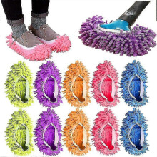 10 stk. moppe-tøfler gulvrengøring vaskbar genanvendelig mikrofiber støvmoppe til kvinder