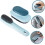 Set van 2 schrobborstels, blauwe plastic wasborstel. 3