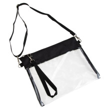 1Leisure PVC Handtas Zwart Enkel Schoudertas Met Luxe Afwerking