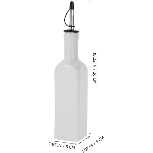 Keramische olijfoliedispenserfles, azijnfles 300 ml 1
