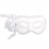 1X Wit Masker Met Kant Bloem Decoratie 1