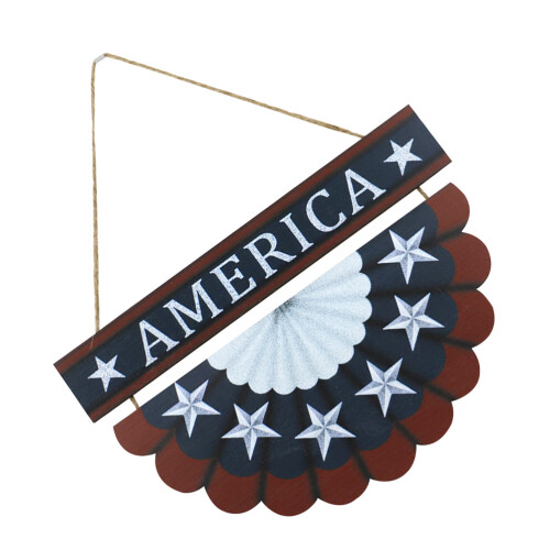1Houten Patriottische Hangdecor Voor En