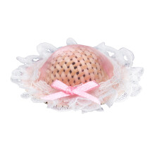 5 Roze Mini Hoedjes Van Stof En Stro Voor Creatieve Projecten