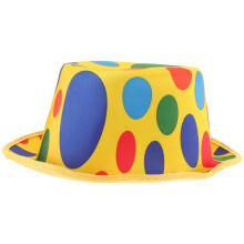 1Geel Non-Woven Clown Hoed Voor Party En Podiumkleding