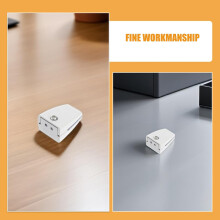 Bureauverdelerklemmen (2 stuks) van aluminiumlegering voor scheidingswanden en privacyschermen.