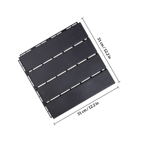 1Zwarteoutdoorwaterdichtewood-Plastictegelmetantislipstructuur 1