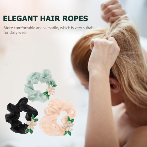 3St Mesh Haarringen Design Elastische Hair Ties Voor 2
