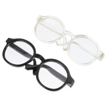 2St Plastic Poppenbril Accessoires Zwart Speelgoed En Knutselplezier