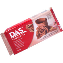 DAS Terracotta Air-Hardening 1kg Modelling Clay, For Professionals & Hobbyists