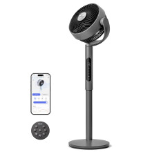Levoit 20dB Quiet Smart Pedestal Fans for Bedroom, 1451CFM Ultra-High Airflow, 1