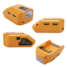 DCB090 akkumulátor adapter DCB090 áramforrás töltő átalakító DeWalt 18V 20V Max lítium akkumulátorhoz DC porttal