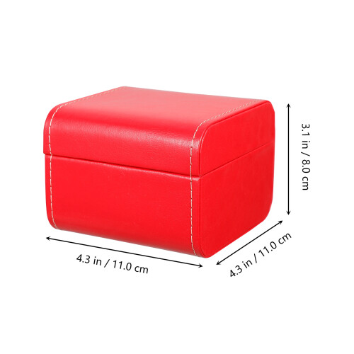 PU Watch Storage Box Rood Horloges En Sieraden 1