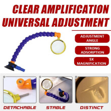 Car Dent Repair Bracket with Magnifying Glass Suction Cup, and Base for Magnifying Car Dents and Scratches