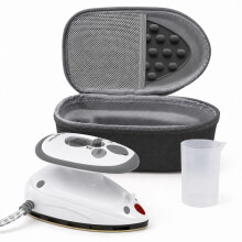 The Quilted Bear Premium Mini Steam Iron for Quilting and Travel, Black