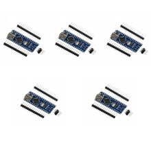 5 x Nano V3.0, Nano πλακέτα συμβατή με Arduino, διασύνδεση USB CH340, μικροελεγκτής ATmega328P, μ
