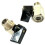 2 Peças de  Válvula de Esfera Curta para Compressor de Ar, Substitui Válvula de Esfera de 1/4" com Rosca Macho de 1/4" 5