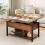 YITAHOME Lift Top Coffee Table with Drawers, 4 in 1 Multi-Function Liftable Coff 1