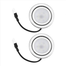 lampadine LED in acciaio inossidabile per cappa aspirante, 12V CC, ricambio per accessori da cucina, colore argento