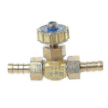 Valvola a spillo per gas propano da 1 MPa, gomito regolabile in ottone da 8 mm per butano