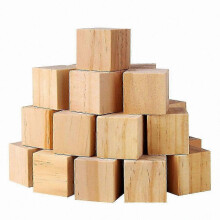 Blocchi quadrati di legno per lavori di artigianato e progetti di puzzle fai-da-te, 100 pezzi