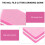50St Sanding Nail Buffer Spons Mini Roze Voor Nagelstyling 4