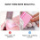 50St Sanding Nail Buffer Spons Mini Roze Voor Nagelstyling 5