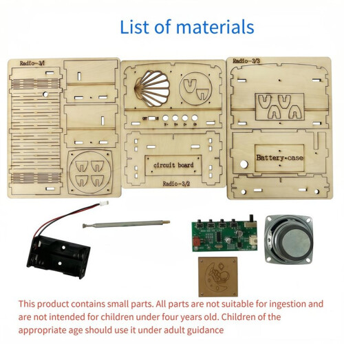 DIY FM Wireless Radio Receiver Model Kit Physics Science Experimental Tool School Science Project Educational Toy 2