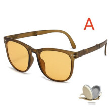 (Typ-A) Tragbare faltbare quadratische Sonnenbrille mit Mini-Aufbewahrungskoffer