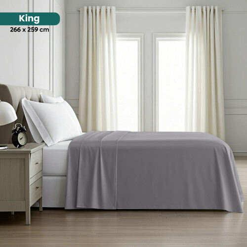 Utopia Bedding - Flat Sheet King Size - OEKO-TEX Certified - Easy Care Soft Brus 2