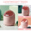 1Roze Mini Prullenbak Desktop Flip-Top Handige Afvalbak 5