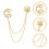 1Corsage Goudkleurige Elk Broche Kleding 7