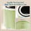 Levoit LEVOIT Core 300-RF-MB Genuine Air Purifier Mold & Bacteria Replacement Filter, 3 6