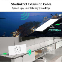 5M-es Ethernet kábel, kompatibilis a Starlink Gen 3 V3 CAT6 RJ45 10Gbps hosszabbító kábellel